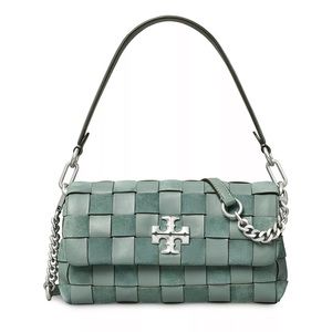 Kira Small Woven Shoulder Bag - Tory Burch